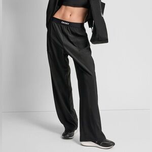 DKNY Sport Women’s High Rise Modified Wide-Leg Pants Size Large